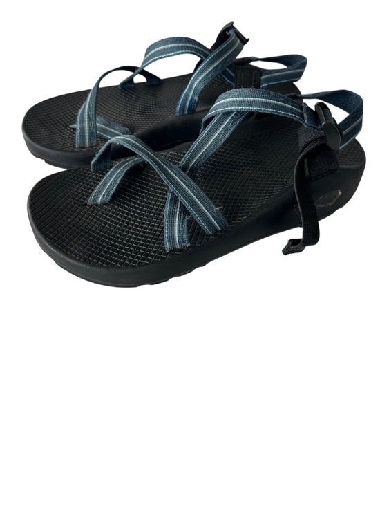 Chaco Z/2 Sport Sandals Mens Sz 10 Black Blue Hiking Waterproof Swim Outdoors